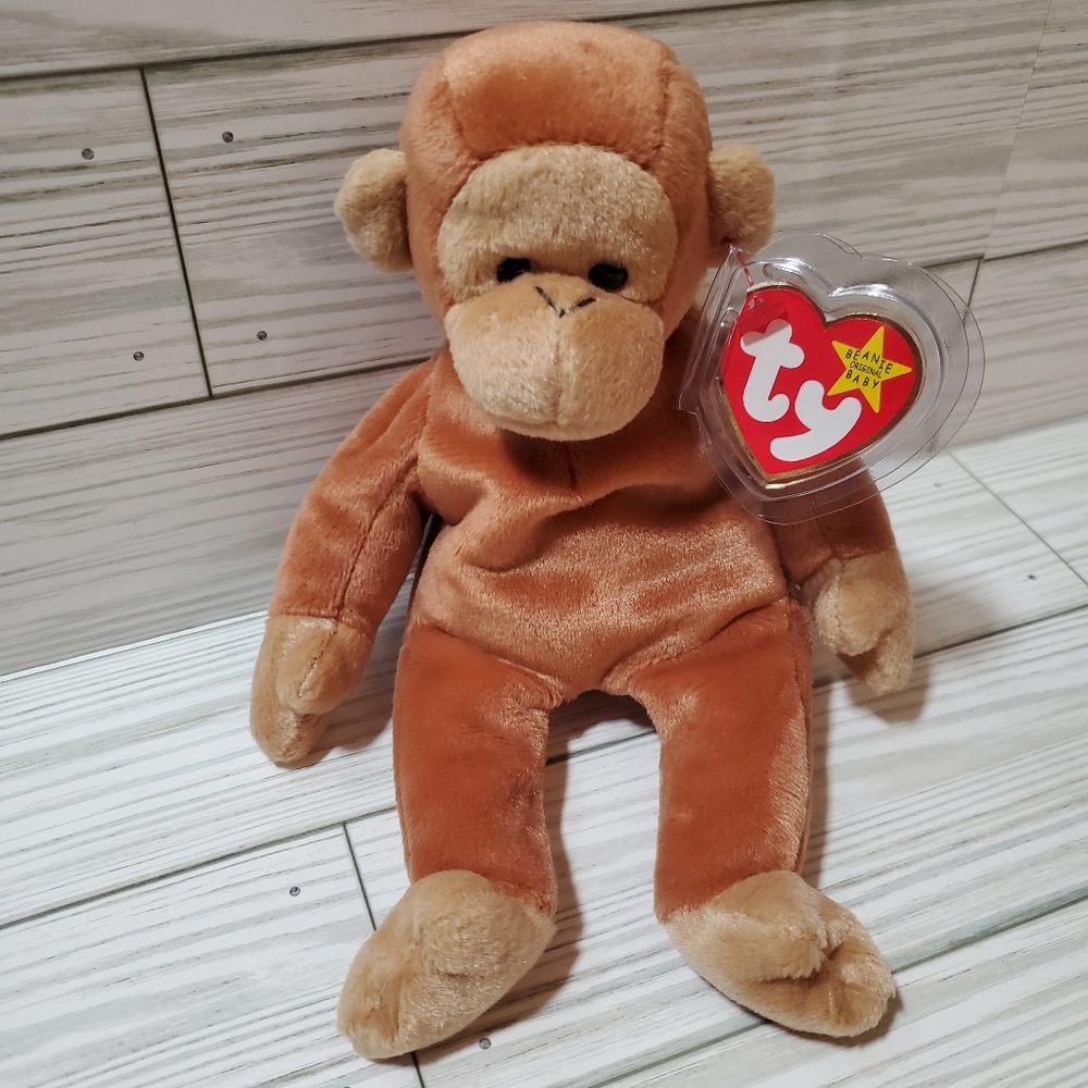 Ty Beanie Baby Bongo The Monkey Toy (4067)